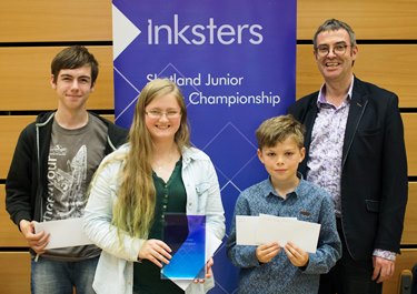 Inksters Shetland Junior Chess Championship winners 2015
